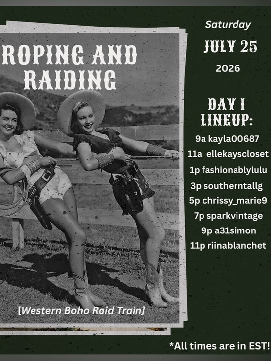 Other - 🤠🚂 ROPING & RAIDING Western Boho Train Show